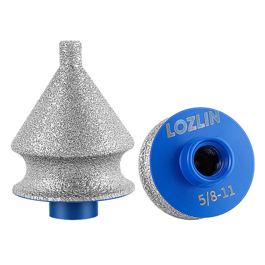 Thread M14 & 5/8-11 Diamond Brazed Chamfer Tool, Multi-function Tapered Drill Bit for Tile Marble Quartz Edge Semicircular  Grinding wheel