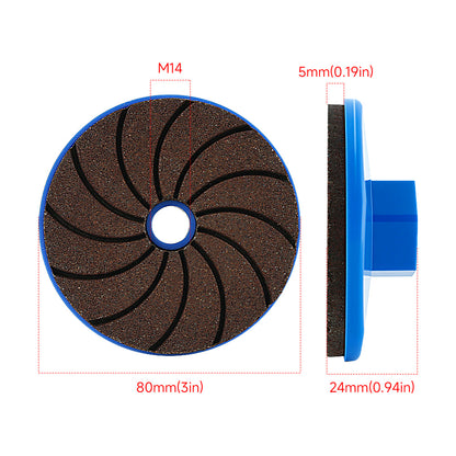 One-Piece Resin-Bonded Diamond Grinding Wheel for Grinding and Polishing Stone, Marble, Granite, and Concrete
