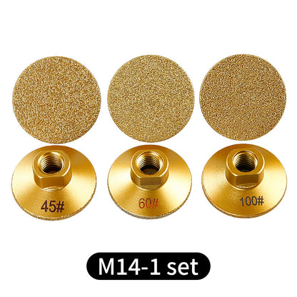 2inch brazed diamond flat grinding head stone clear bottom marble quartz stone tile grinding edge corner countertop joint rough grinding leveling angle grinder grinding head