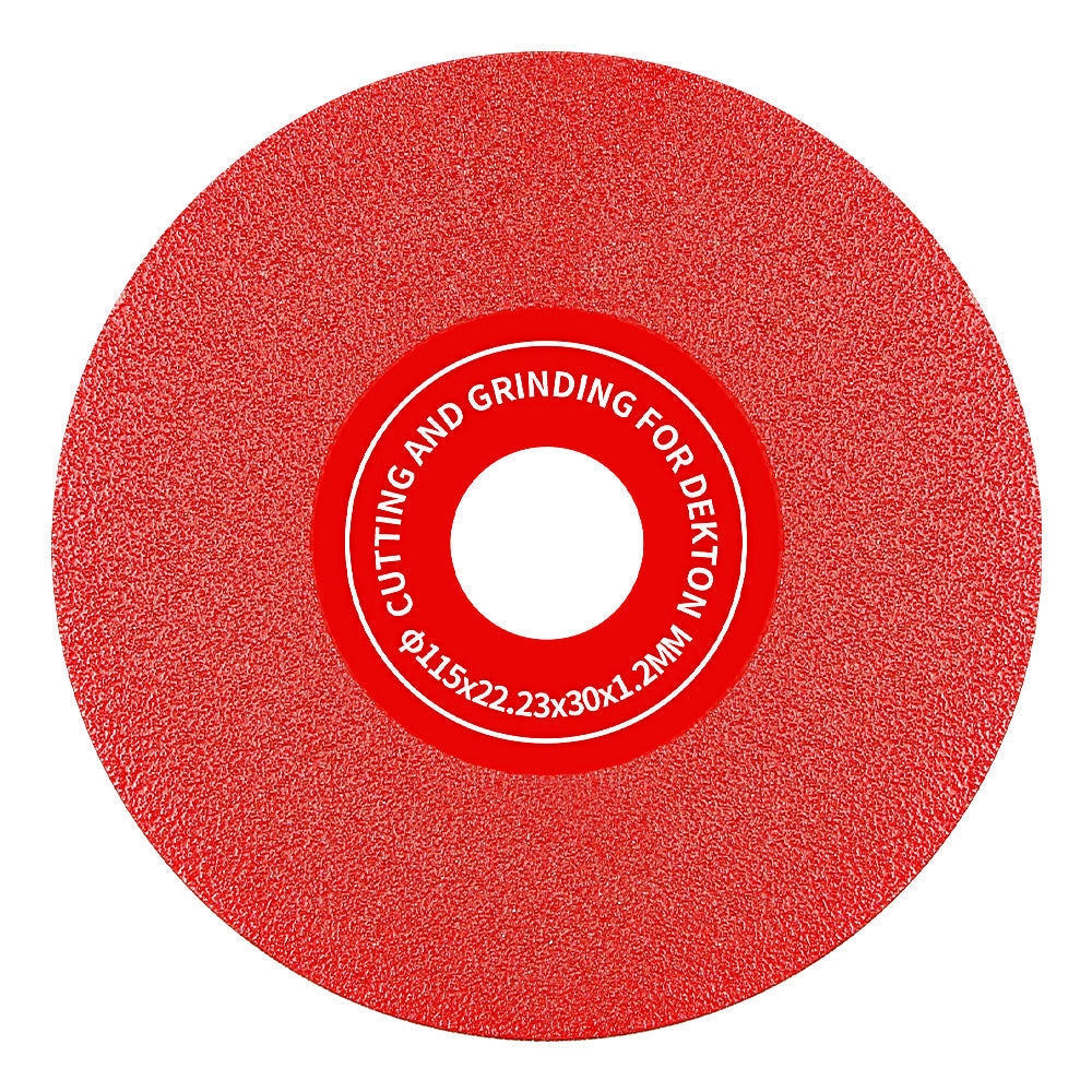 LOZLIN 4.5"/115mm Diamond Saw Blades 22.23 - for Cutting, Grinding & 45° Chamfering Tile/Marble - Extra-Wide Fine Sanding Discs for Stone Grinding