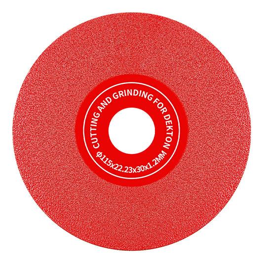 LOZLIN 4.5"/115mm Diamond Saw Blades 22.23 - for Cutting, Grinding & 45° Chamfering Tile/Marble - Extra-Wide Fine Sanding Discs for Stone Grinding