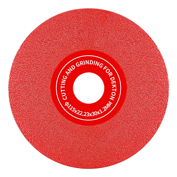 LOZLIN 4.5"/115mm Diamond Saw Blades 22.23 - for Cutting, Grinding & 45° Chamfering Tile/Marble - Extra-Wide Fine Sanding Discs for Stone Grinding