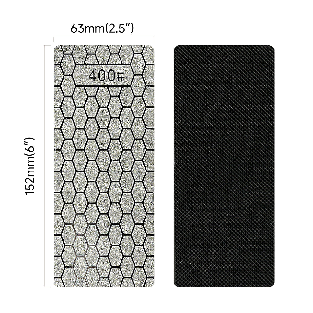 Diamant-Schleifstein-Set – grob/mittel/fein 400-600-1000 Körnung zum Schärfen von Messern und Werkzeugen, Diamant-Läppplatten-Kit