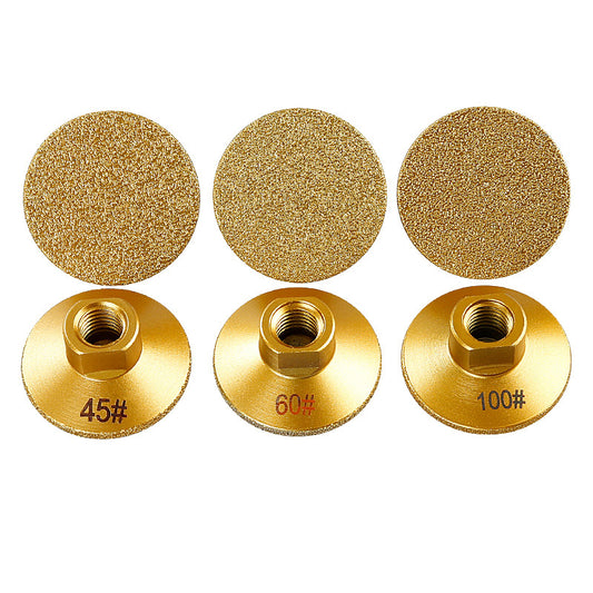 2inch brazed diamond flat grinding head stone clear bottom marble quartz stone tile grinding edge corner countertop joint rough grinding leveling angle grinder grinding head