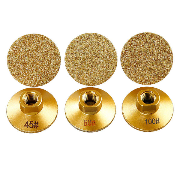 2inch brazed diamond flat grinding head stone clear bottom marble quartz stone tile grinding edge corner countertop joint rough grinding leveling angle grinder grinding head