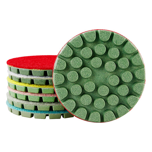 3PCS/6PCS 4In Resin Bond Diamond Polishing Pads - Professional Terrazzo Floor Polishing Tools - High Efficiency Grinding & Polishing for Stone Surfaces
