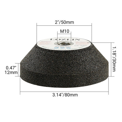 3PCS Diamond Grinding Wheels - for Marble, Granite, Tile & Metal - Angle Grinder Wheels for Trimming, Chamfering & Surface Grinding