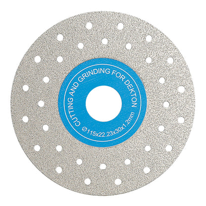 3PCS 4"-4.5"/100-115mm Diamond Grinding Wheels & Chamfered Blades - 45° Beveling/Trimming for Tile, Marble, Stone & Ceramics -22.23/20MM Apertures Angle Grinder Discs