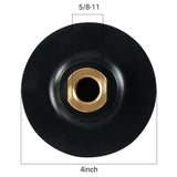 3" - 4" (80 mm - 100 mm) flexible Gummi-Schleifscheibe – selbstklebender, biegsamer Kopf zum Steinbogenschleifen auf Marmor und Granit – Zubehör für Winkelschleifer-Schleifpads