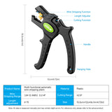 Multifunctional Electrician's Wire Stripper: A Must-Have Tool for Automatically Cutting and Stripping Household and Industrial Wires and Cables