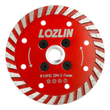 4.3" (110mm) Diamond Saw Blade - Cutting & Grinding for Granite, Concrete & Stone - 5/8-11 M14 M10 Arbor Angle Grinder Blade for Chamfering/Trimming/Shaping
