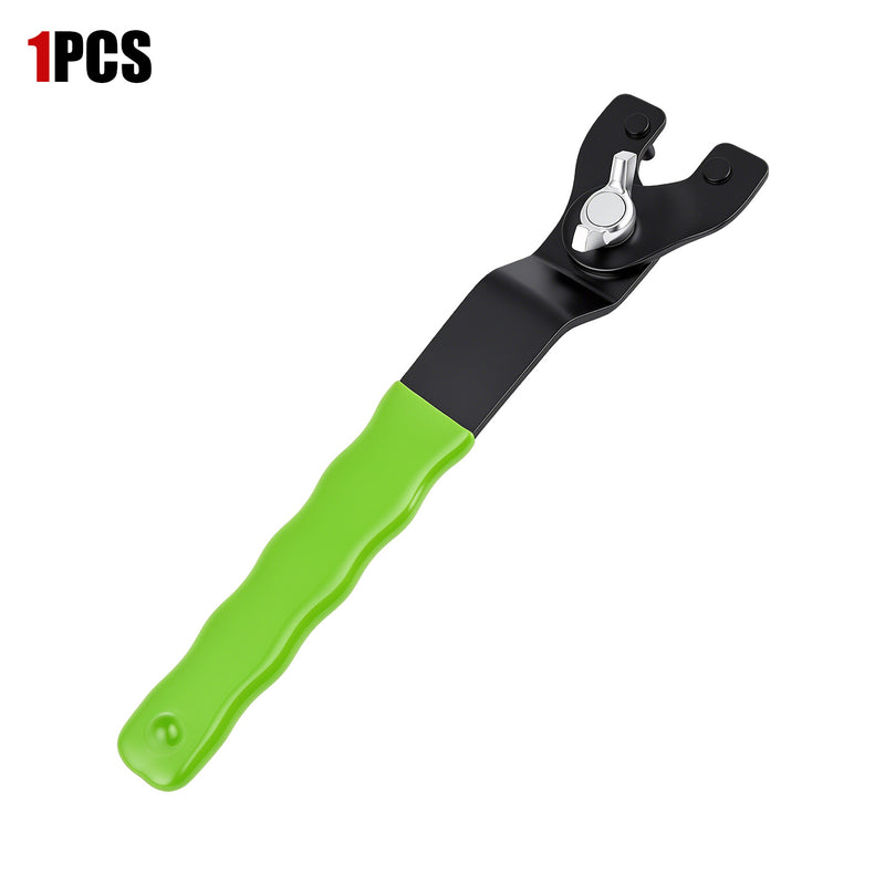 Angle Grinder Wrench—Adjustable, Multifunctional, Universal Disassembly Tool; 0.39–1.81-inch Universal Flange Lock Nut Wrench