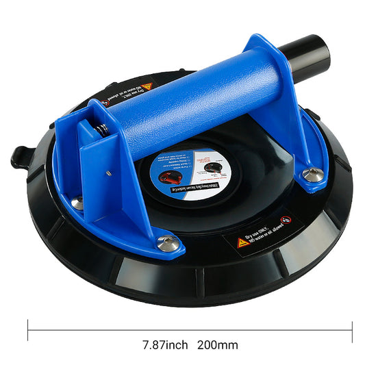 8Inch Double-Thickness Heavy Duty Vacuum Suction Cups - 510lbs/230kg Lift Capacity for Glass, Granite, Quartz & Tile - Lifter with Anti-Slip Grip