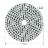 16-teiliges 4"/100-mm-Diamant-Polierpad-Set – 5/8"-11 M14 M10 Schleifscheiben für Granit, Marmor, Beton und Stein – Zubehör für professionelle Nass-Winkelschleifer