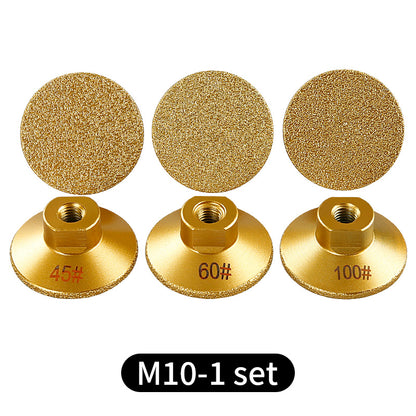 2inch brazed diamond flat grinding head stone clear bottom marble quartz stone tile grinding edge corner countertop joint rough grinding leveling angle grinder grinding head