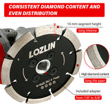 4,5 Zoll (115 mm) V-förmiges Diamantsägeblatt – Robustes Nutenfräsen in Beton und Schneiden von Steinwänden – 5/8-11 Winkelschleifblätter für Bodenreparatur und -renovierung