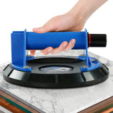 8Inch Double-Thickness Heavy Duty Vacuum Suction Cups - 510lbs/230kg Lift Capacity for Glass, Granite, Quartz & Tile - Lifter with Anti-Slip Grip