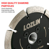 4,5 Zoll (115 mm) V-förmiges Diamantsägeblatt – Robustes Nutenfräsen in Beton und Schneiden von Steinwänden – 5/8-11 Winkelschleifblätter für Bodenreparatur und -renovierung