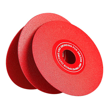 LOZLIN 4.5"/115mm Diamond Saw Blades 22.23 - for Cutting, Grinding & 45° Chamfering Tile/Marble - Extra-Wide Fine Sanding Discs for Stone Grinding