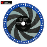 4,5"-5"-7"-9" (115-230 mm) Diamant-Trennblätter – Mehrmaterial-Winkelschleifscheiben für Metall, Stein, Marmor und Stahl/Eisen – Trockenschnitt-Sägeblätter