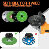 Self-Tightening Lock Nut 5/8"-11 M14 M10 Thread Flange Nut, 1-5/8" OD 1/2" Height, Anti-Loosening Fastener for Portable Angle Grinder