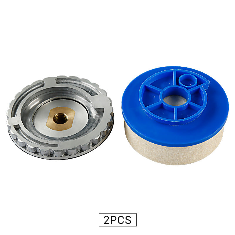 Thickened wool polishing wheel with aluminium alloy screw joints, suitable for stone,wood,glass,ceramics, metal, car polishing, up to a mirror effect