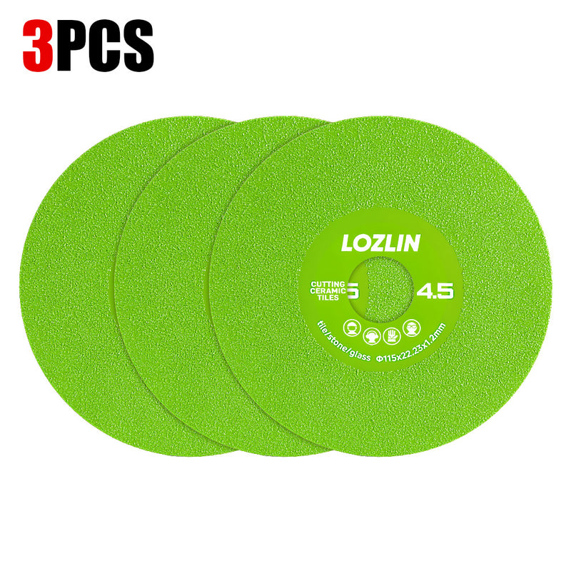 LOZLIN 4.5” /115mm 22.23 diameter of hole Rock plate flat grinding disc tile ceramic marble trimming 45 chamfering sanding saw blade extra wide fine sanding saw blade
