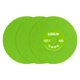 LOZLIN 3Pcs 115mm Extra Wide Fine Sanding Discs, 22.23mm Arbor for Rock Plate Tile Ceramic Marble Trimming & 45° Chamfering