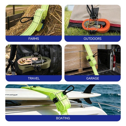 Versatile Elastic Straps, Hook-and-Loop Straps, Luggage Straps, Bike and Motorcycle Rack Straps