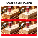 5Pcs Hex-Shaft Woodworking Countersink Drill Bit with Scale, Adjustable High-Hardness Tungsten Carbide Bit for Self-Tapping Screws