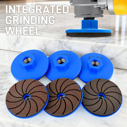 One-Piece Resin-Bonded Diamond Grinding Wheel for Grinding and Polishing Stone, Marble, Granite, and Concrete