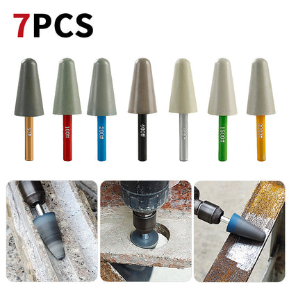 7PCS Diamond Resin Polishing Rods - Detail Grinding Kit for Stone Carving, Marble & Granite Relief Work - Tools for Straight Grinders