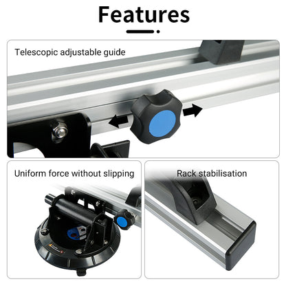 Heavy-Duty Slab Suction-Cup Tool for Lifting Up to 265 lbs - Large Lifting Tool for Porcelain Tile, Glass, and Stone Installation and Transport with Suction-Cup Attachment