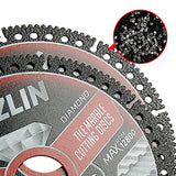 LOZLIN 4,5 Zoll (115 mm) Diamant-Fliesenschneideblätter – ultradünne Trockentrennscheibe für Keramik, Marmor, Granit – Winkelschleiferblätter und langlebig für Mauerwerk/Bau