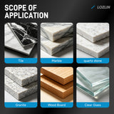LOZLIN Diamond Hand Polishing Pads, Manual Sanding & Edge Grinding Tools for Tile, Porcelain, Glass, Marble, Granite, Stone & Metal