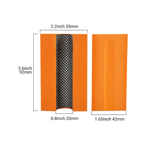4PCS Concave Electroplated Diamond Hand Polishing Pads - for Marble, Tile, Glass & Ceramic - Foam Backed Comfort Grip Buffing Pads