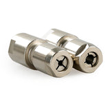 1/8"/1/4" (3MM/6MM) Winkelschleifer-zu-Geradschleifer-Umrüstsatz - Doppelspannzangen-Schleifkopf zum Schnitzen/Polieren/Schneiden, kompatibel mit Standard-Winkelschleifern
