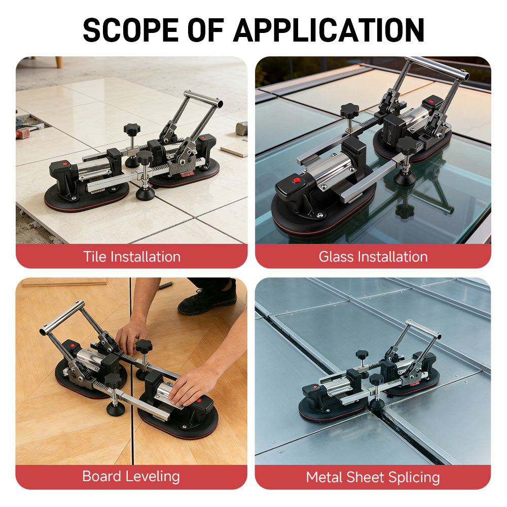 Heavy Duty Electric Suction Cup Splicer Worktop Tensioner Leveling Joint Tool Large Slabs Stone Tiles Stone Panel Installation