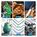 10-piece file set for polishing and grinding metal, wood, glass, and jewelry