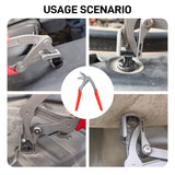 Auto Fastener Clip Removal Pliers, Heavy-Duty Metal Quick Release Tool, Non-Destructive Clip Remover for Automotive Repair & Emergency Hardware