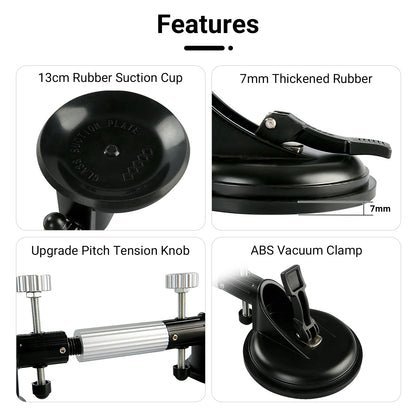 2PCS Pro Countertop Alignment Clamps - Adjustable Vacuum Suction for Seamless Joints & Leveling on Granite, Marble & Stone Slabs - Heavy-Duty Installation Tools