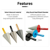 7PCS Diamond Resin Grinding Rods - Micro Grinding Tips for Stone Reliefs & Tight Corners Straight Grinder Tools for Marble/Granite Detailing