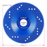 1/2PCS 5" 125mm Brazed Diamond Cup Grinding Wheels, Angle Grinder Discs for Quartz Marble Tile Edge Dry Cutting & Chamfering