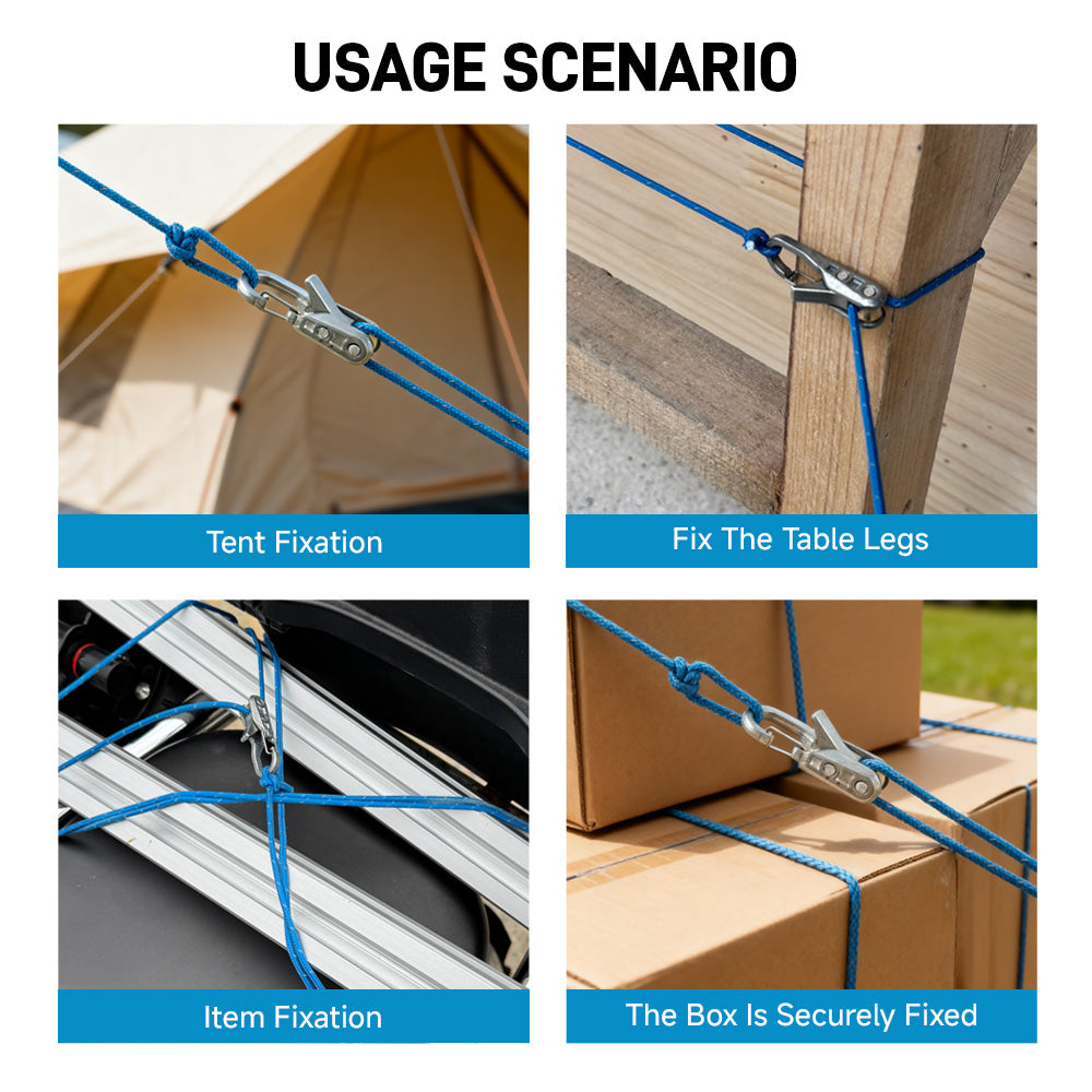 LOZLIN 8PCS Outdoor Gear Lanyard Set with CaseRetractable Safety Tethers for Camping Hiking Backpacks& Tents Anti-Loss Coiled Cord Kit Travel Accessory