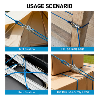 LOZLIN 8PCS Outdoor Gear Lanyard Set with CaseRetractable Safety Tethers for Camping Hiking Backpacks& Tents Anti-Loss Coiled Cord Kit Travel Accessory