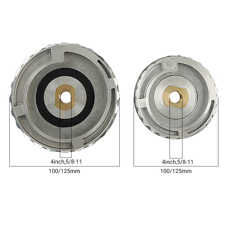 4Inch/5Inch Snail Lock Rubber Aluminum Connector - Sticky Disc for Side Polishing Grinder, Water Grinding Pad, Stone Chamfering Machine Accessories