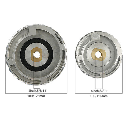 4Inch/5Inch Snail Lock Rubber Aluminum Connector - Sticky Disc for Side Polishing Grinder, Water Grinding Pad, Stone Chamfering Machine Accessories