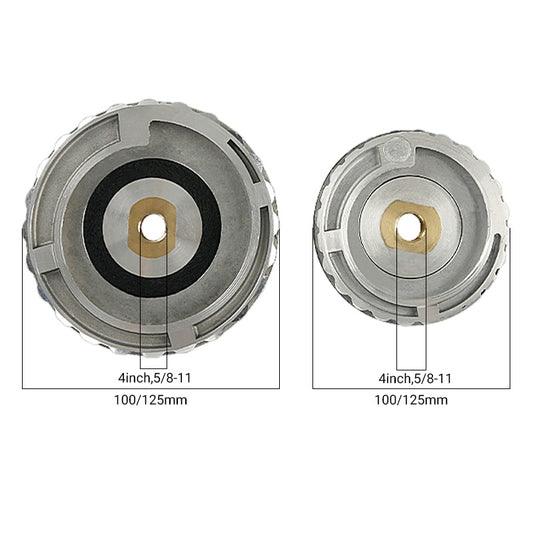 4Inch/5Inch Snail Lock Rubber Aluminum Connector - Sticky Disc for Side Polishing Grinder, Water Grinding Pad, Stone Chamfering Machine Accessories