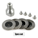 5 Stück/Set 1,57 Zoll (4 cm) Diamant-Sägeblätter – gewellte Mini-Trennscheiben für Marmor, Granit, Keramik und Stein – Winkelschleifer-Schleiftrennscheibe (5/8-11 M14 M10 Gewinde)
