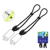 2Pcs Hook-and-Loop Elastic Straps, Multipurpose Secure Straps for Luggage, Bike & Motorcycle Rack